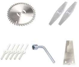 Lame de scie circulaire - Lame en métal - Lame en plastique - 3 types de lames de rechange pour débroussailleuse sans fil - Coupe-bordure électrique - Accessoire