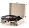 Tocadiscos de maleta, reproductor de discos de vinilo vintage, altavoz portátil, compatible con fonógrafo LP de 33/45/78 rpm, tocadiscos de tamaño general, gramófono vintage compacto, compatible