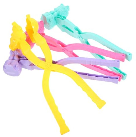 HEMOTON 6stücke Schneeballmaker Mit Clip-werkzeugen Schneespielzeug Für Junge Mädchen Outdoor-winterspielzeug Tragbar Und Einfach Zu Bedienen