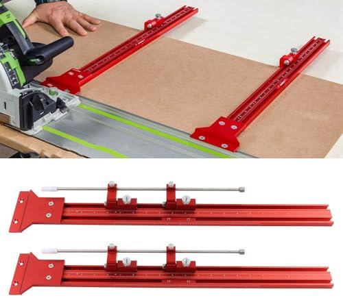 Aluminum Alloy Circular Saw Accessories Parallel Guide Rail System Outlast 90 Degree Guide Rail Set for Woodworking