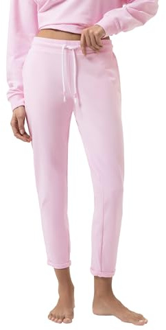 Mey Damen Pyjamahose Baumwolle Serie Cozy Nights | SUN I DAYS by mey, Schmale Jogginghose, Knöchellang, Komfortbund mit Kordelzug, Seitliche Taschen, Gr. XS-XXL