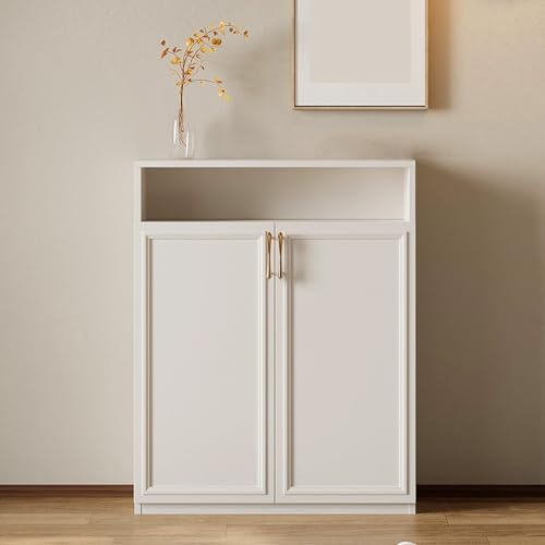 JINGJIAOPLSD High Radiator Cover Wood Cabinet, Height 100cm Small White Heater Covers Modern Tall Radiator Shelf Wooden Kitchen Bedroom Cabinet for Office Hallway Bedroom