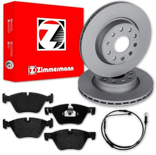 Zimmermann Bremsscheiben 330mm + Beläge vorne | 150.3482.20 + 24697.190.1 + Wk Kompatibel mit 5 (F10),5 Touring (F11)