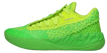 Puma Unisex-Erwachsene Mb.05 Lo Flourish Basketballschuh, Fluro Green Pes-Fluro Yellow Pes, 39 EU