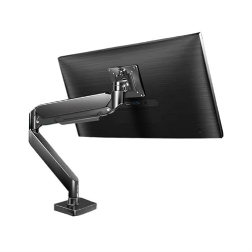 Desktop monitor stand, Single Monitor Arm for 17-49in Screens, 33lbs, Black/White