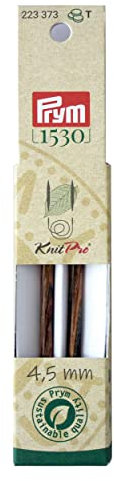 Prym 223373 Rundstricknadelspitzen Natural kurz 8,7 cm 4,50 mm