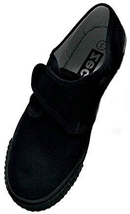 School Girls/Boys/Adults Black Velcro Plimsoles (Child Size 13)