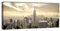 wandmotiv24 Leinwandbild Panorama Nr. 165 NY Skyline View 100x40cm, Keilrahmenbild, Bild auf Leinwand, Amerika New York Manhattan
