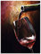 ARTland Wanddeko Glasbilder Wandbild Glas Bild einteilig 60x80 cm Hochformat Rotwein Lounge Bar Restaurant Italien Wein Kunst Malerei T5PV