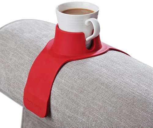 CouchCoaster - Le Porte-gobelet Ultime pour Votre Sofa, Rouge Rosso
