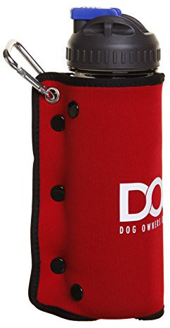 3-in-1-Wasserflasche/-napf, Rot