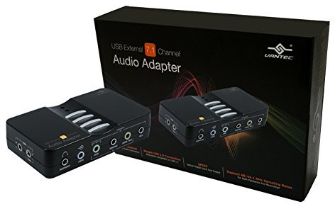 Vantec NBA-200U Adaptateur Audio Externe USB 7.1 canaux (Noir)