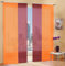 Gardinen Set, 2 x Flächenvorhang Schiebegardine mit Zubehör, Orange, 2 x Flächenvorhang Schiebegardine mit Zubehör, Bordeaux, 8558985589
