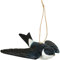 WILDLIFEGARDEN Wildlife Garden WG421 DecoBird Mehlschwalbe - Handgeschnitzter Dekorative Vogel aus Holz - Fliegende Vögel