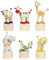 Goki 53917 Tiere Press 'N Shake Figuren Afrika Motive Holz gemischt