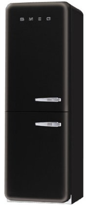 Smeg Kühl-Gefrierkombination FAB32LNEN1 Schwarz Linkssanschlag A++, NO FROST ++