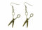 Miniblings Scheren Schneidern DIY Ohrringe - Handmade Modeschmuck I Frisörin Nähen bronze - Ohrhänger Ohrschmuck