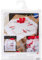 Vervaco Kreuzstich Stickpackungen Tischdecke Wichtel Stickdecken Vorgezeichnet Basteln Erwachsene Kreativ Set Vorgedruckte Decke Sticken 80 x 80 cm Stickset DIY Sticken Set