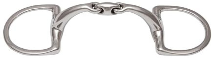 Stübben Gebiss 2451 Easy Control Anatomische D-Ringtrense - 13,5 cm - 16 mm - Edelstahl