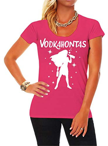 Frauen und Damen T-Shirt Vodkahontas Größe XS - 5XL