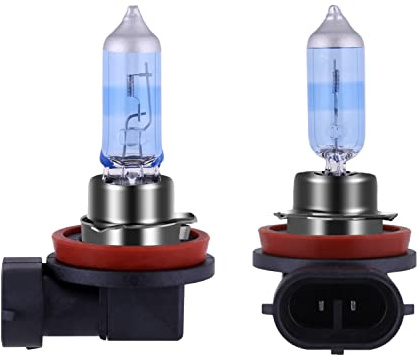 NEWBROWN H11 Headlight Bulb Halogen 5000K Super White Light Long Life Replacement PGJ19-2 12V/55W (H11, 2 Pack)