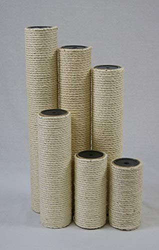Lycce Ersatzstamm für Kratzbäume Kratzsäule Kratzstamm Sisal Ø 8cm x 19cm