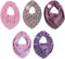 Pippi Halstuch 5er Pack Baby Dreieckstücher Halstücher SPARPACK (Girls Zebra)