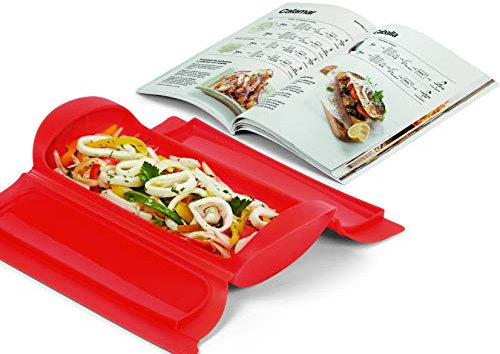 Lékué Kit Papillote Tout pour réussir Coffret 1,2 pers. + livre recettes en française