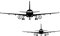 LELE LIFE 2 Stück Flugzeug Wandaufkleber, abnehmbare DIY Flugzeug Wandtattoo für Wohnzimmer Schlafzimmer Home Decor, Cool Art Wandbild für Kinder Jungen, Eindecker