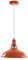 LEDSone Industrieller Vintage-Lampenschirm zum Aufhängen, verstellbare Lampen, Metall, Retro-Loft-Lampenschirm (Orange)