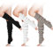 SATINIOR 3 Pairs Women Winter Long Leg Warmers 24 Inch Over the Knee Ribbed Knit Leg Warmer for 80s Party Dance Sports, Black, White, Gray, One Size