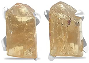 Starborn Imperial Topaz Kristall-Ohrstecker aus Sterlingsilber