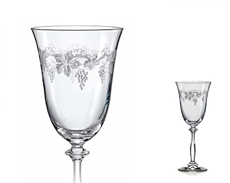 Crystalex Rotweingläser Weinglas Royal C5299 Traube 350 ml 6er Set Bohemia