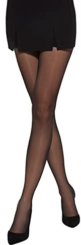 MYCHICLEGS Collant voile fin 20 DEN femme Noir T4