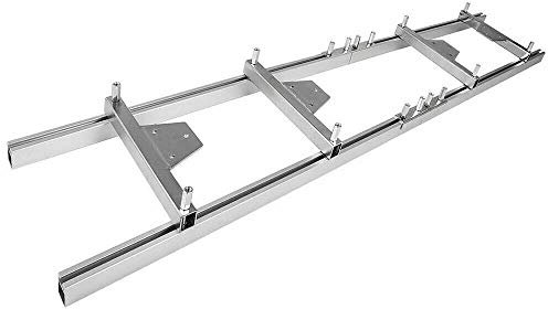 RibasuBB 9FT Kettensägebock, Kettensäge Zubehör Werkzeuge, 2.7M Chainsaw Milling Rail Mill Guide System, Mobiles Sägewerk Holz Motorsäge Kettensägenmühle Beplankung Kettensäge Sägehilfe