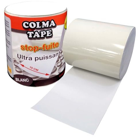 EURO VANADIUM Ruban Anti Fuite 150 cm Colmatape - - Blanc