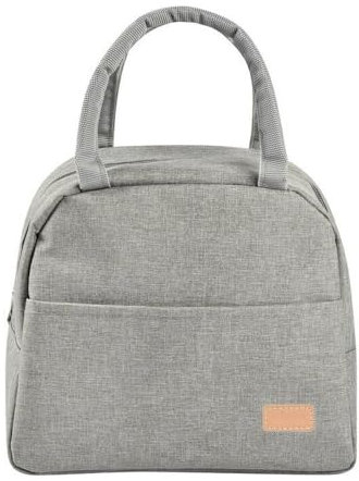 BEABA, Sac Repas Isotherme pour Les Repas de bébé/Enfants, Lunchbox, Garde au Chaud/Frais, Grande Contenance 5L, Tissu imperméable, Pochette Avant, Matière Souple, Gris Chiné