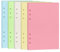 Toplive A5 Nachfüllpapier, 100 g/m² dickes, nachfüllbares Papier, 6 Löcher, Fülleinlagen, Papier, 100 Blatt, 200 Seiten, A5-Papier für Ringbuch, Tagebuch, Notizbuch, Planer, blanko, 5 Stück