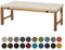 Aselbia Bankauflage Sitzkissen 80X30X5CM,Waschbare Rutschfestes Bankkissen Sitzauflage Bequeme Bankpolster für Bank, Fensterbank, Gartenmöbel, Terrasse, Drinnen,Beige