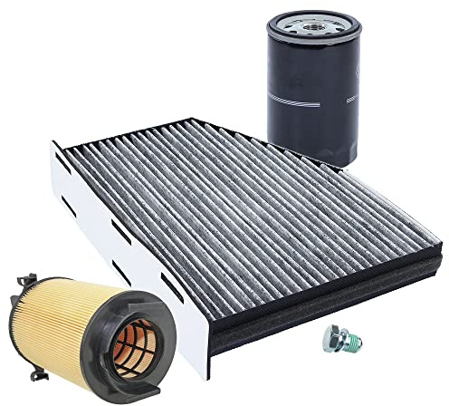 ATEC Germany Inspektionspaket Filterset mit 1x Ölfilter, 1x Luftfilter, 1x | Kompatibel mit: AUDI A3, A3 Cabriolet, A3 Sportback, SEAT ALTEA, ALTEA XL, LEON, LEON, TOLEDO III, SKODA OCTAVIA II
