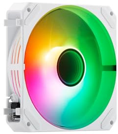 Abysm Gaming Arclight 2.0 ARGB Kit 3 en 1 White – Pack de 3 Ventiladores 120mm con Iluminación ARGB, Conexión en Serie (Clic&Go), PWM, 1500 RPM – Blanco