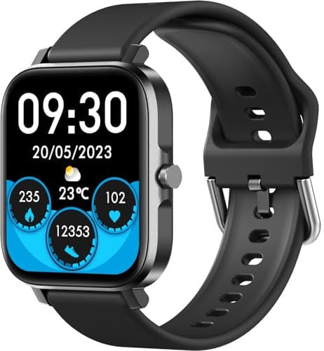 ANCwear Smart Watch for Men and Women, Fitness Tracker with Step Counter, Heart & Sleep Monitoring, 1.83 HD Display, 120+ Sports Modes, Compatible with Android and iOS