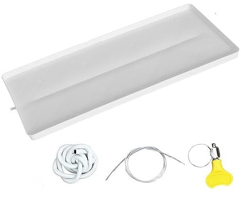 UZSPAC Recogedor Agua Aire Acondicionado Dividido Material Plástico PP5 con Manguera de 2m Bandeja Condensados de Recogida de Agua Exterior/Interio (Size : 1-2P)