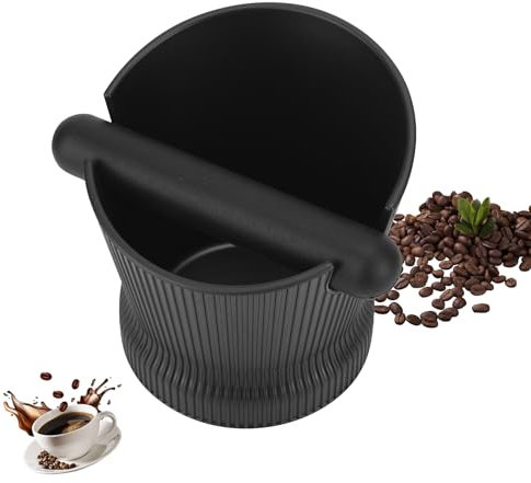 Palmcee Coffee Knock Box, 4.8 Inch Espresso Knock Box with Removable Knock Bar, Non Slip Base, Coffee Grounds Knock Box Sage Knock Box Coffee Machine Accessories for Home & cafes Use, PA-CO-00140229