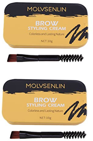 Mikinona 2 Stück Augenbrauen Styling Creme Seife Augenbrauen Make Up Set Augenbrauen Wachs Augenbrauen Seife Augenbrauen Pomade