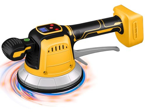Machine à Carreler Électrique pour Dewalt 18V,20v, Vibreur de Carrelage Ventouse 148 x 148 mm 10 Vitesses Réglables Capacité de 160 kg de Carrelages & Carreaux Muraux (Sans Batterie)