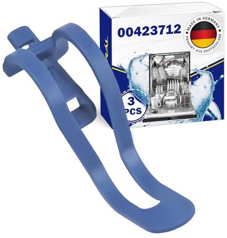 3 Stück Halterung für Kleinteile für Geschirrspüler mit dem Originalcode 00423712 423712 für Bosch für Siemens - MADE IN GERMANY - MONTERAL