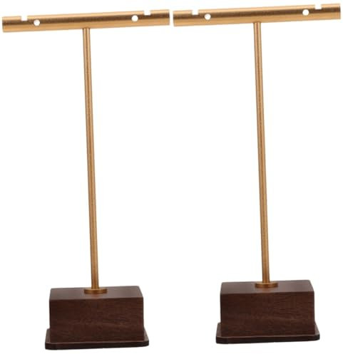 PRETYZOOM 2St Ohrringständer Schmuckständer schmuck display schmuckdisplay Ohrringdisplay Schmuck-Organizer-Ständer Halsketten schmuckständer ständer display Anzeige von Schmuckketten Holz