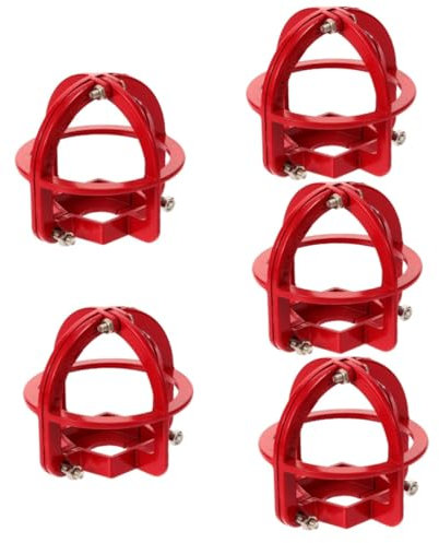 GLEAVI 5St Schutzrahmen für den Sprinklerkopf Feuersprinkler Bewegungsaktivierte Sprinkler explodiert Schlauchhalter Sprinklerabdeckungen Sprinklerschutz, Sprinklerkopfschutz Metall rot