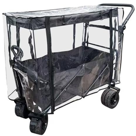 Bollerwagen Regenschutz Tragbar Transparent Regenverdeck Für Klappbaren Bollerwagen Mit Schiebegriff Multifunktional Regenschutz Für Outdoor Picknick Garten